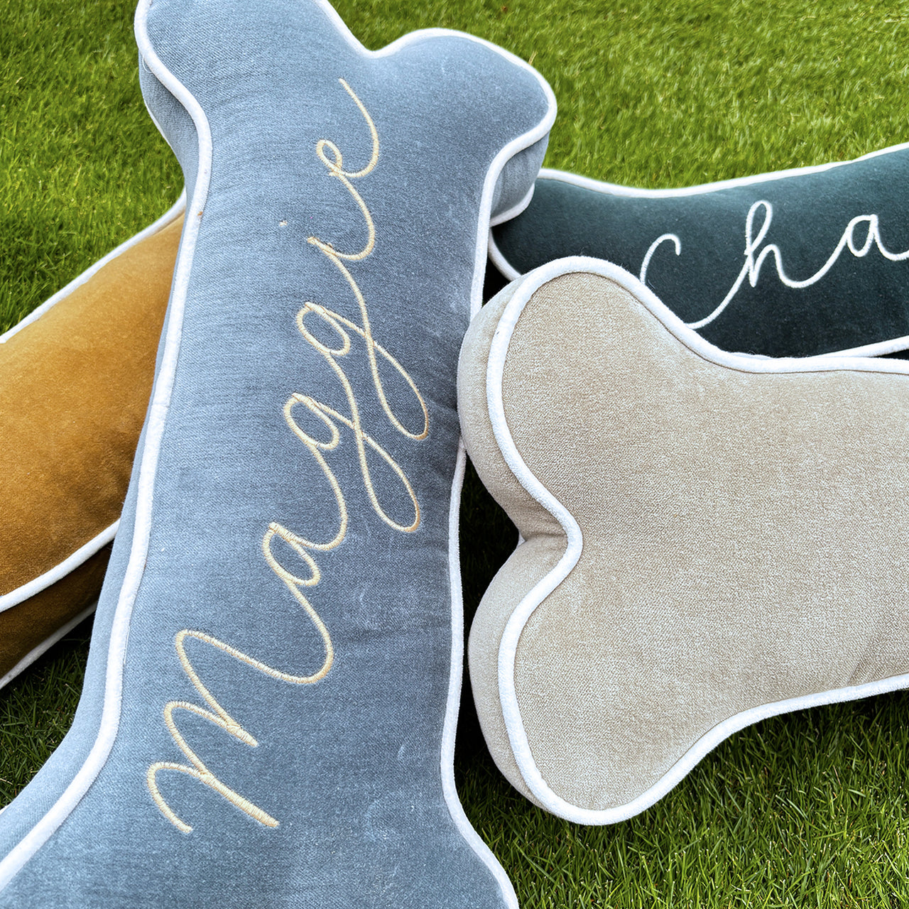 Personalized Dog Bone Shaped- Custom Name Dog Pillow Bone, Customize Gifts for Dogs, Pet Owner Gifts, Gifts for Pets