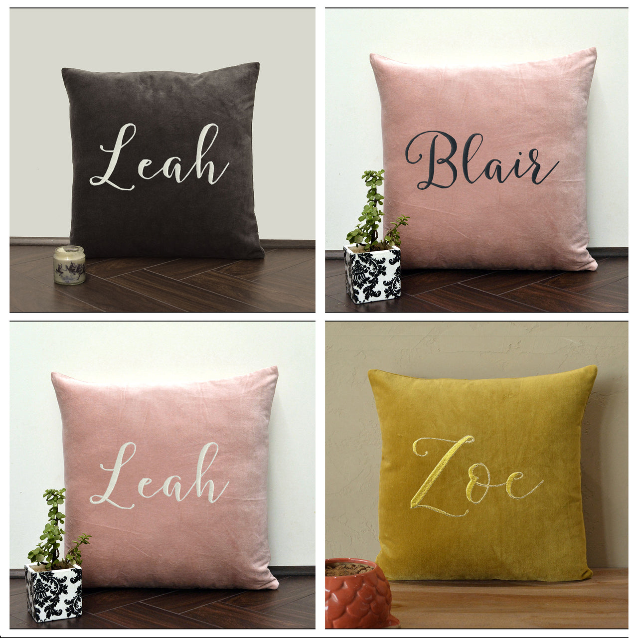 Personalized Velvet Cushion Cover