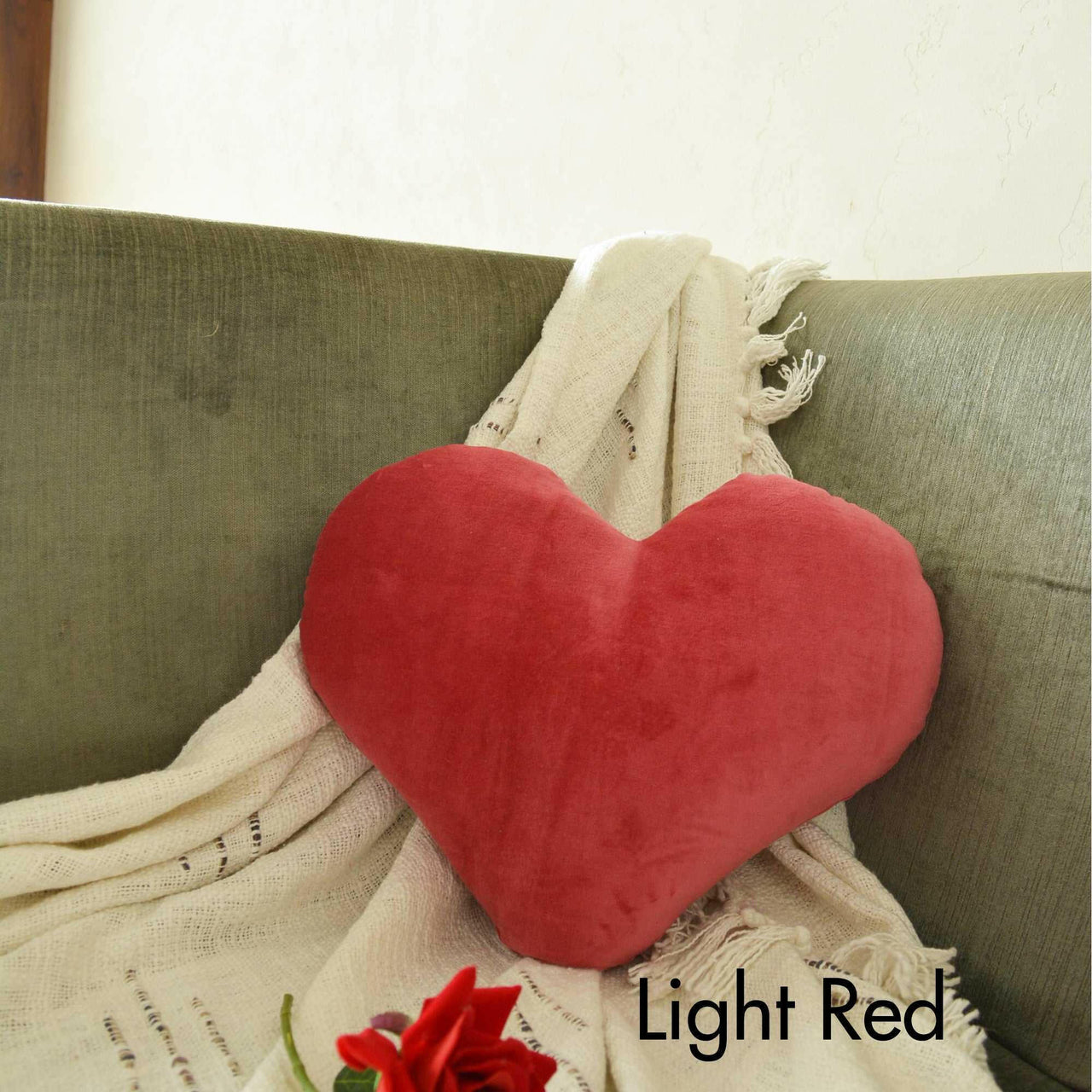 Velvet heart Shaped Cushion