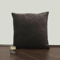 Thumbnail for Charcoal Cotton Velvet Cushion Cover