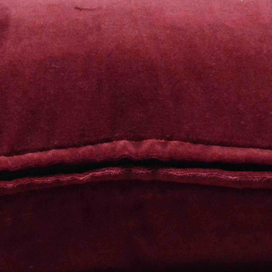 Cherry Red Cotton Velvet Cushion Cover