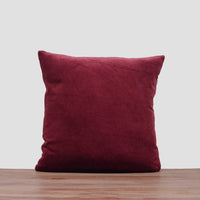 Thumbnail for Cherry Red Cotton Velvet Cushion Cover