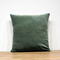 Thumbnail for Dark Sage Cotton Velvet Cushion Cover