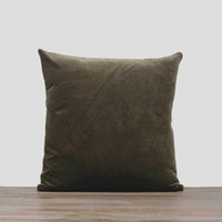 Thumbnail for Dusty Brown Cotton Velvet Cushion Cover