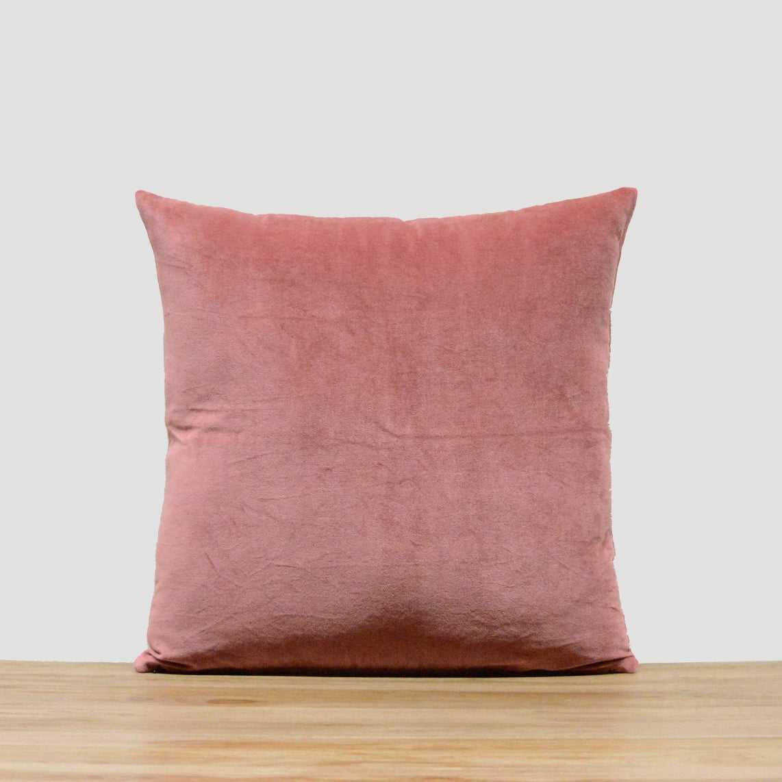 Dusty Pink Cotton Velvet Cushion Cover