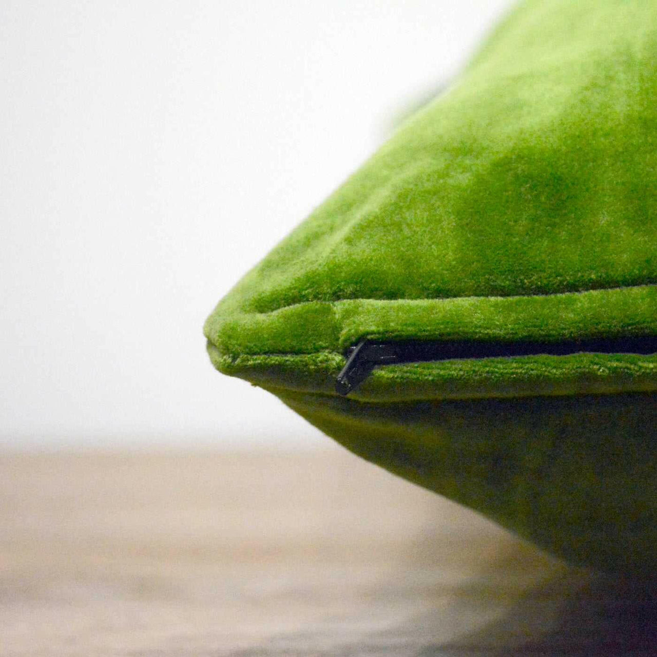 Moss Green Cotton Velvet Cushion Cover