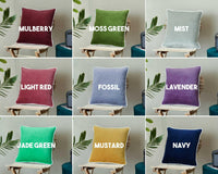 Thumbnail for Blush White pippin Cotton Velvet Cushion Cover