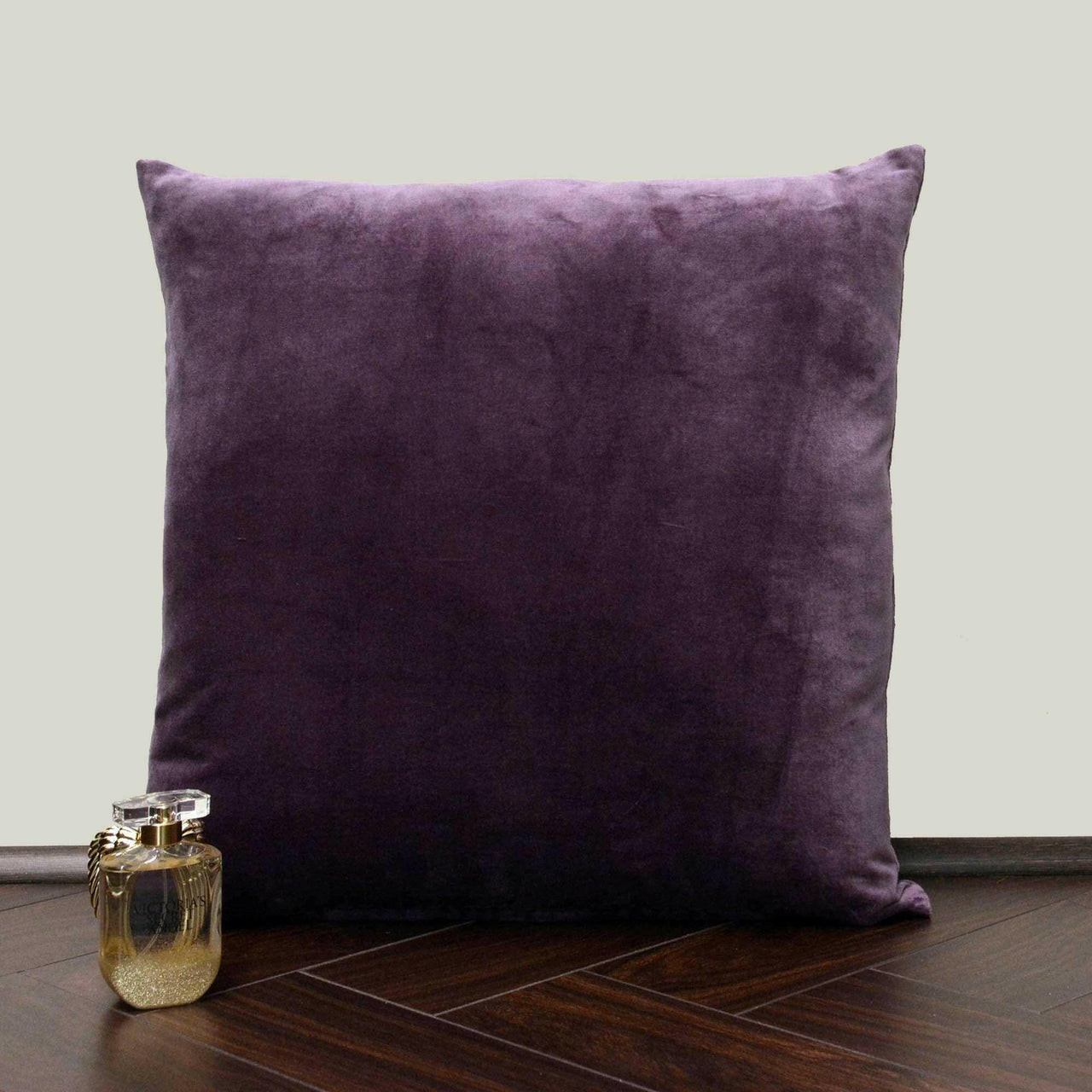 Wine Cotton Velvet Cushion Cover