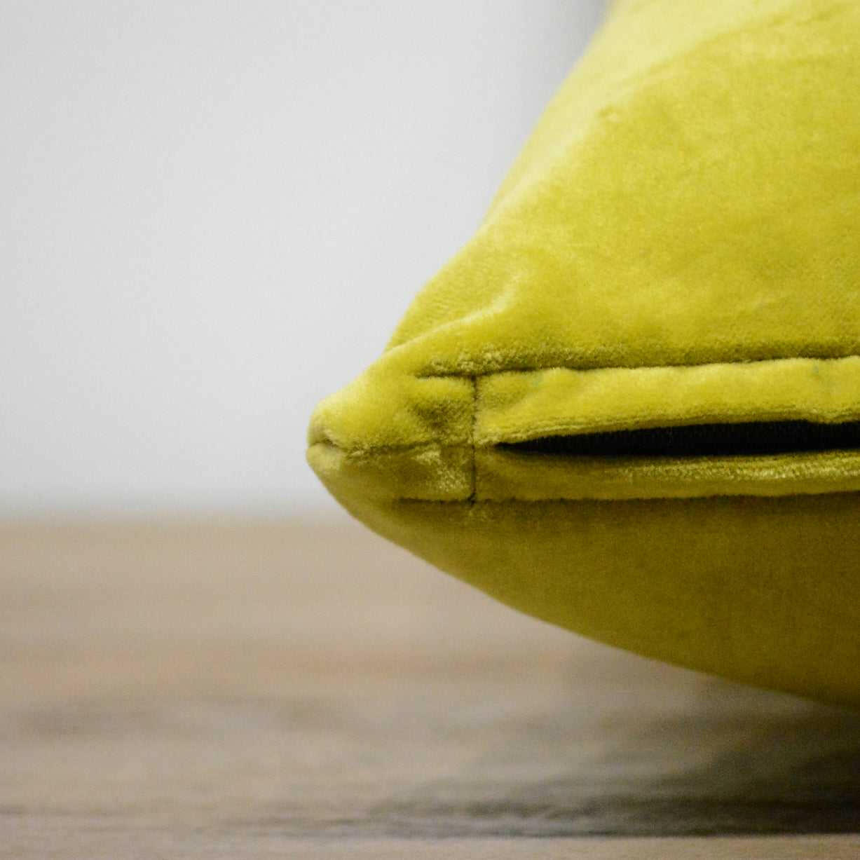 Yellow Cotton Velvet Cushion Cover