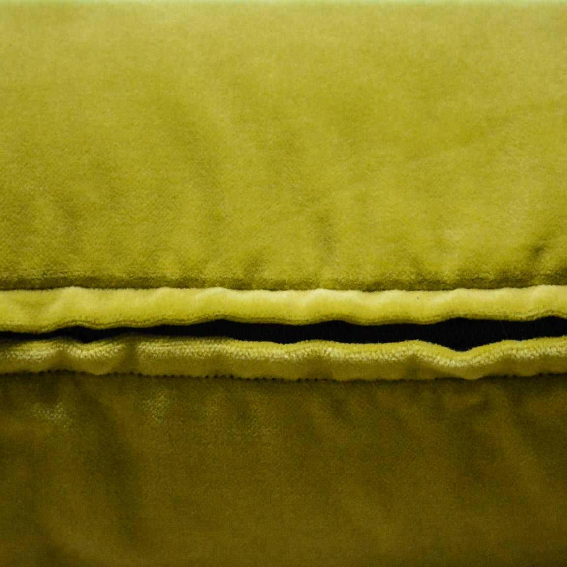 Yellow Cotton Velvet Cushion Cover