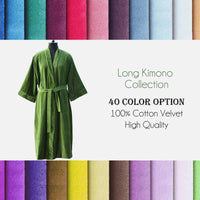 Thumbnail for Luxury Cotton Velvet Kimono