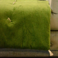 Thumbnail for Moss Green Velvet Bed Runner