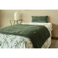 Thumbnail for Luxury  Sage Velvet Bed Runner/throw