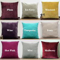 Thumbnail for Dusty Pink Cotton Velvet Cushion Cover