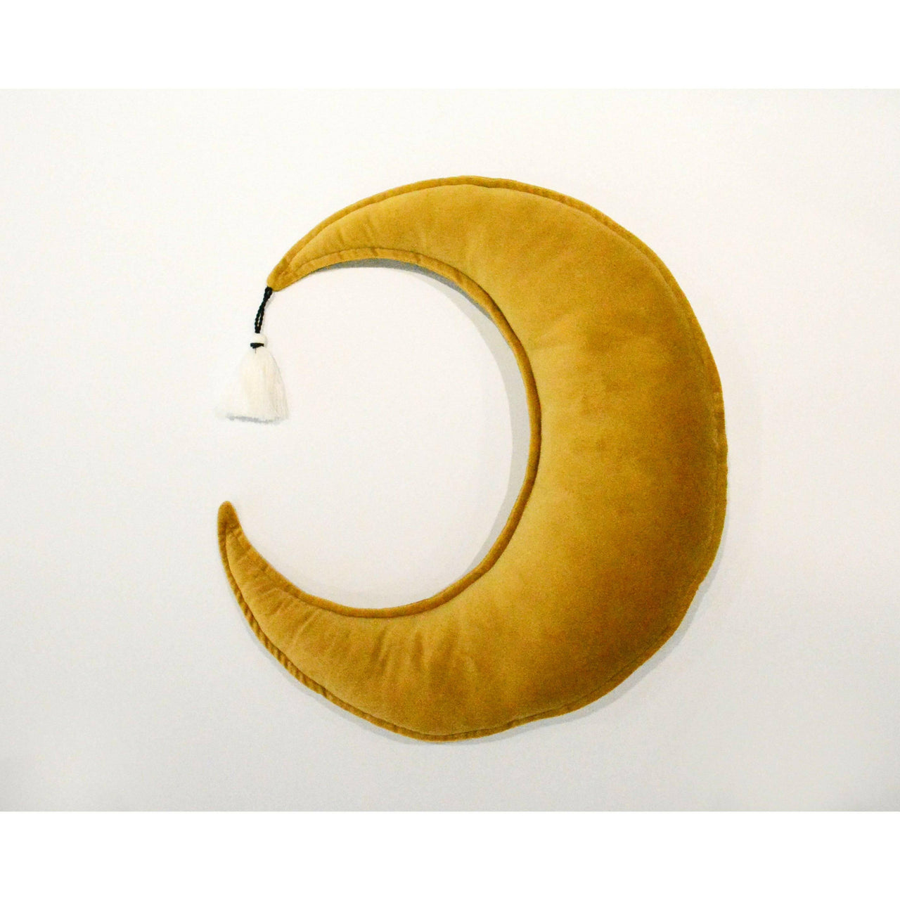 Velvet moon Shaped Cushion