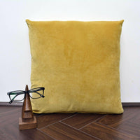 Thumbnail for Mustard Cotton Velvet Cushion Cover