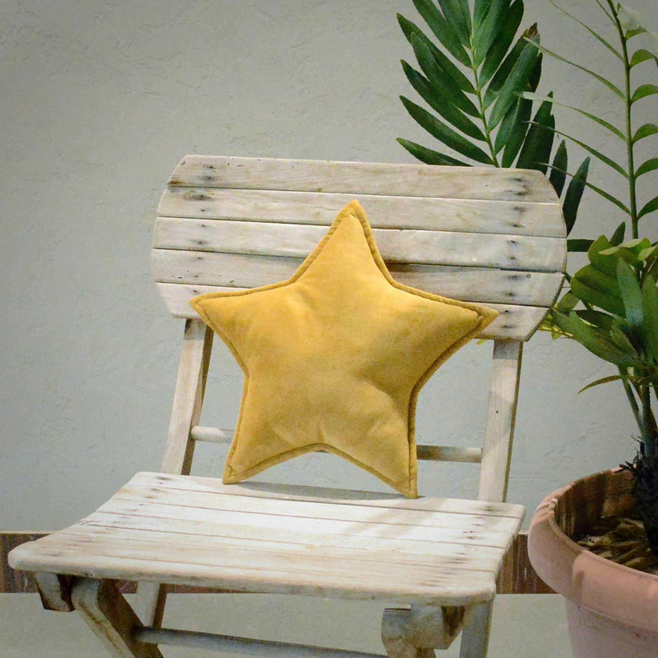 Velvet Star Shaped Cushion